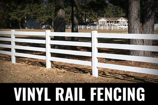 Vinyl Rail Fencing Option